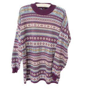 Lizsport Oversized Vintage Sweater Tunic Size Medium